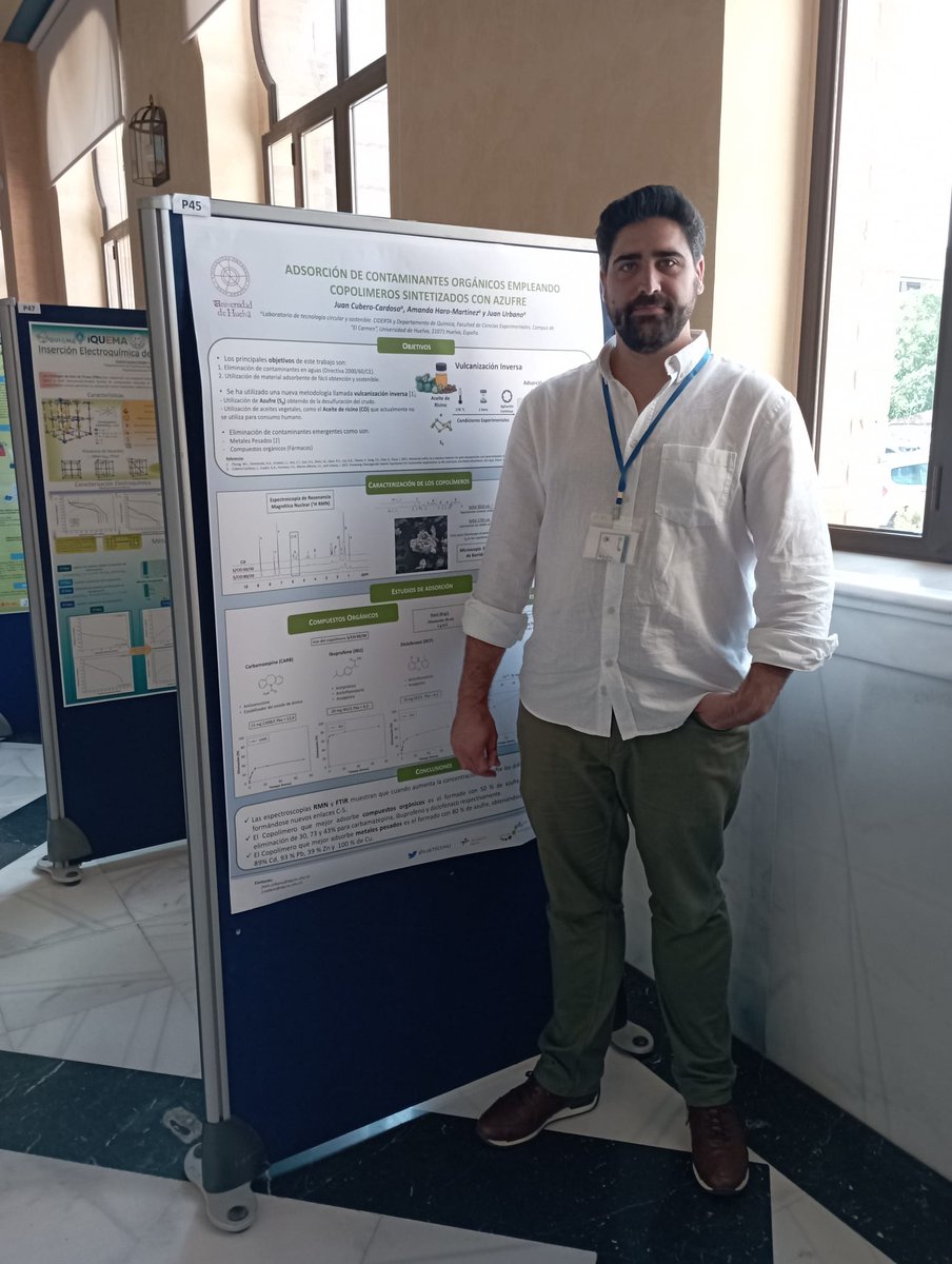 LabTSCUHU's tweet image. Recently, we had the opportunity to present our most recent research at the conference organized by @QUIEMA_23 and @Univcordoba.  #FundaciónCepsa @Cepsa @UniHuelva