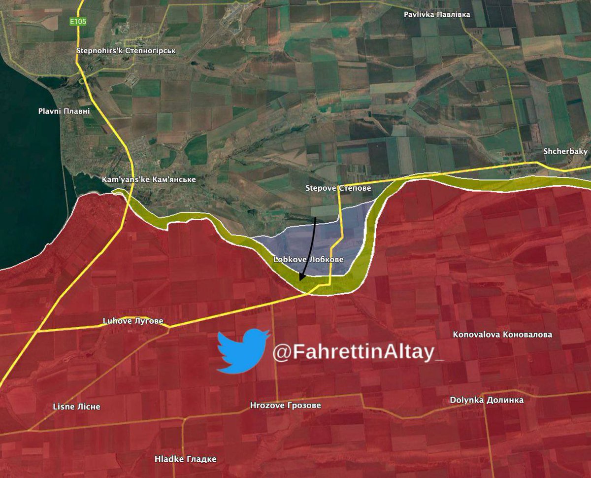 Ukrayna ordusunun 14 günlük kazanımları

- #Vremievsky çıkıntısında Neskuchne, Storozhove, Blahodatne, Levadne ve Makarivka ile birlikte 5 köy ele geçirdi. Novadrivka ve Novodonetske ise tarafsız durumda 

- #Zaporozhia’da Lobkove köyünü ve Orikhiv’de bazı tarlaları ele geçirdi