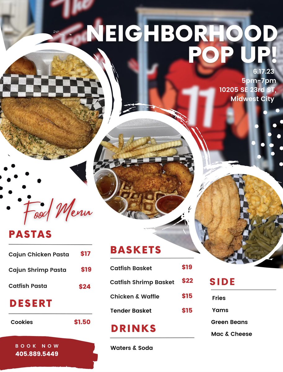 📍 10205 SE 23rd St, Midwest City 
⏰ 5-7pm