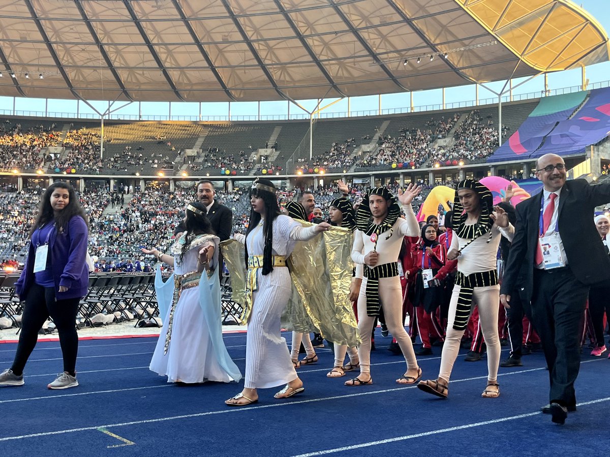 sowg_'s tweet photo. There is dancing and cheering in the stands of the Berlin Olympic Stadium, just as there is for the teams entering the arena. #SpecialOlympicsWorldGames #Berlin2023 #UnbeatableTogether https://t.co/KH6Ru0zj5Q
