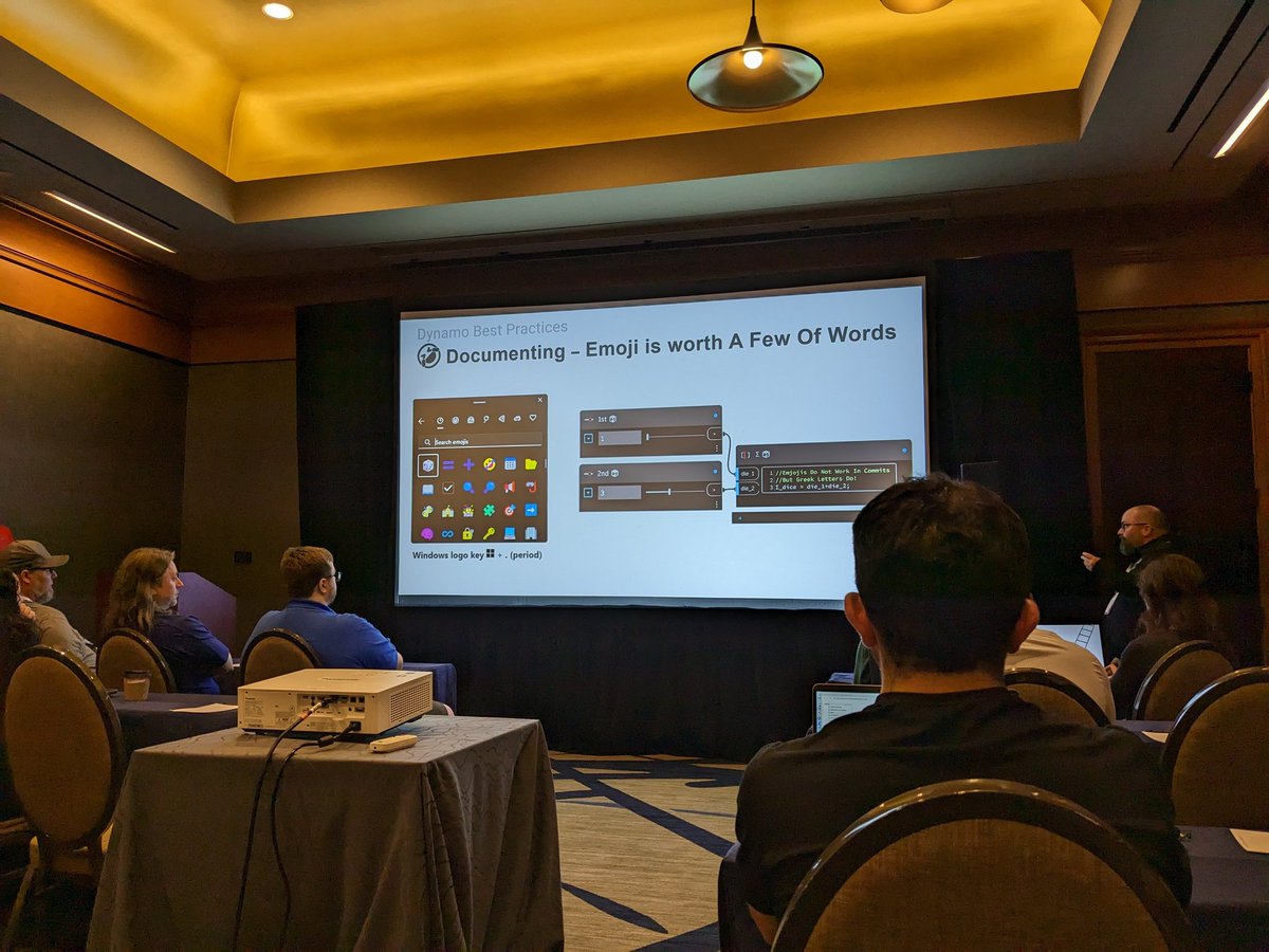 Put emojis anywhere.... 🆕🧙‍♂️😑🥃😰🙂🏠😞⛄😂🤩✅😬🤓😎🙏😅🙏🌿😍😞😞🏠😬😎. With <a href="/SeanFruin/">Sean Fruin</a> and <a href="/theBIMsider/">Carl Storms</a>