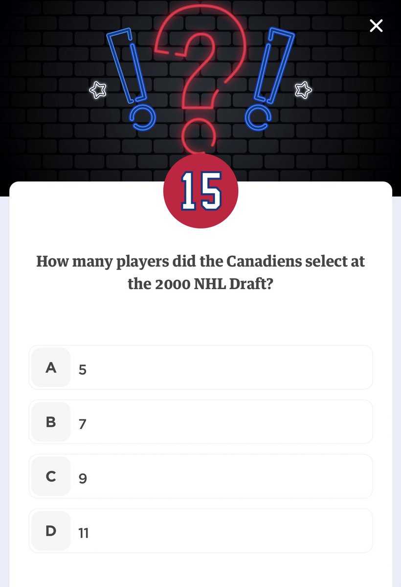 🇺🇦🌻🌻Club 1909 Surprise question for June 17 can be found at May 10. Answer:D-11   @claroquetengo1 #GoHabsGo                                     #club1909