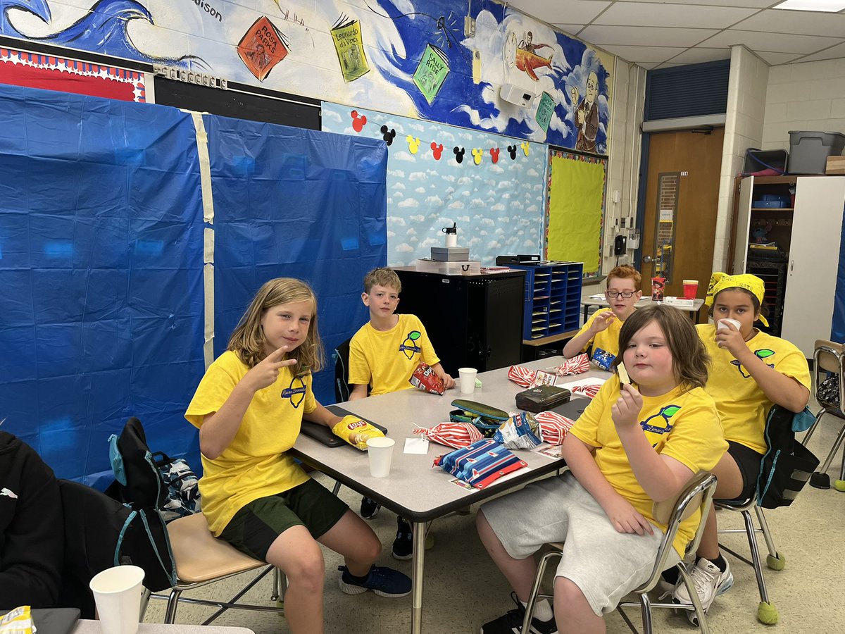 Some lemonade and a surprise visit! Principal Santo may be retired but he still took the time to visit the staff and students! Thank you Mr. Santo for making the second to last day extra sweet! <a href="/Colls_ZaneNorth/">Mr. Santo</a> #collsedu #bekind