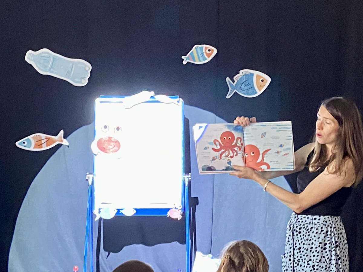 wrightstory's tweet photo. 2/4 Next here are some photos from @NaomiJones_1 & @JamesPaulJones great event at @StLiterature. They presented reading & activities from one of my favourite #PB #books #TheOddFish
#childrensbooks #kidlit https://t.co/er4BDJYtyq