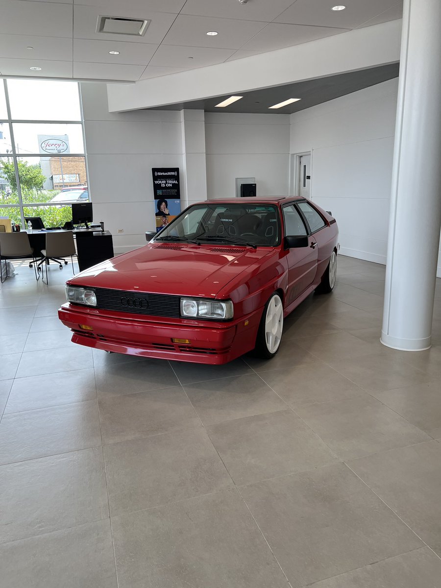 Look at this beauty in an Audi dealership. Still picking up my jaw.