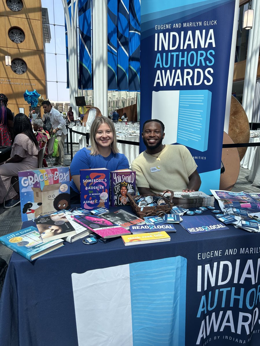 INAuthorsAwards's tweet photo. A joyful time today at the annual Book Fest & #Juneteenth Celebration at the Center for Black Literature & Culture at @indylibrary! Grateful to have heard the reading by poet @AngelaBarnes09 & a conversation between author @MauriceBroaddus & CBLC's Amira Malcom. #IndianaAuthors https://t.co/kNlmTAZTI1