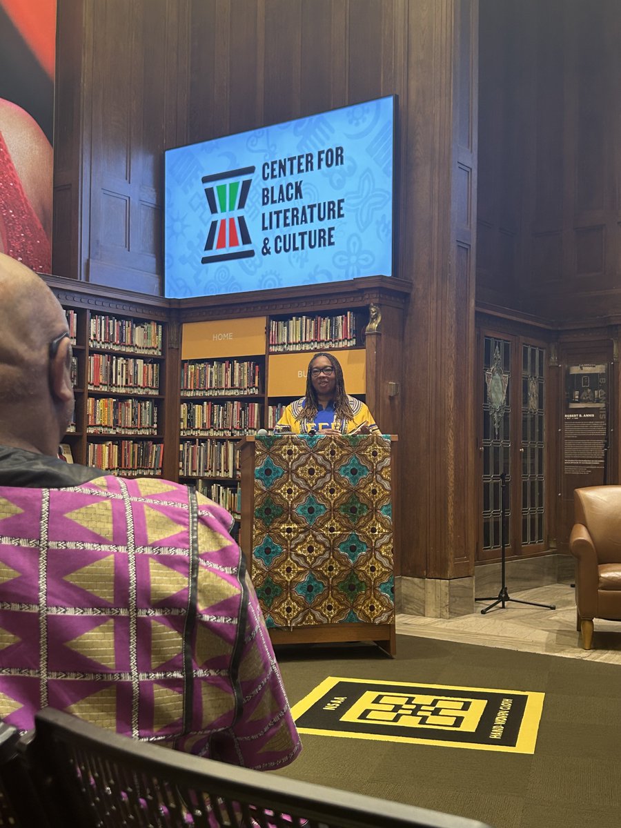 INAuthorsAwards's tweet photo. A joyful time today at the annual Book Fest & #Juneteenth Celebration at the Center for Black Literature & Culture at @indylibrary! Grateful to have heard the reading by poet @AngelaBarnes09 & a conversation between author @MauriceBroaddus & CBLC's Amira Malcom. #IndianaAuthors https://t.co/kNlmTAZTI1