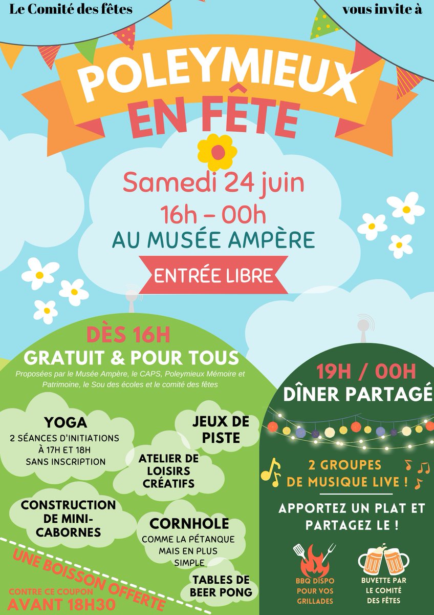 Le musée Ampère est partenaire de la fête de Poleymieux samedi 24 juin