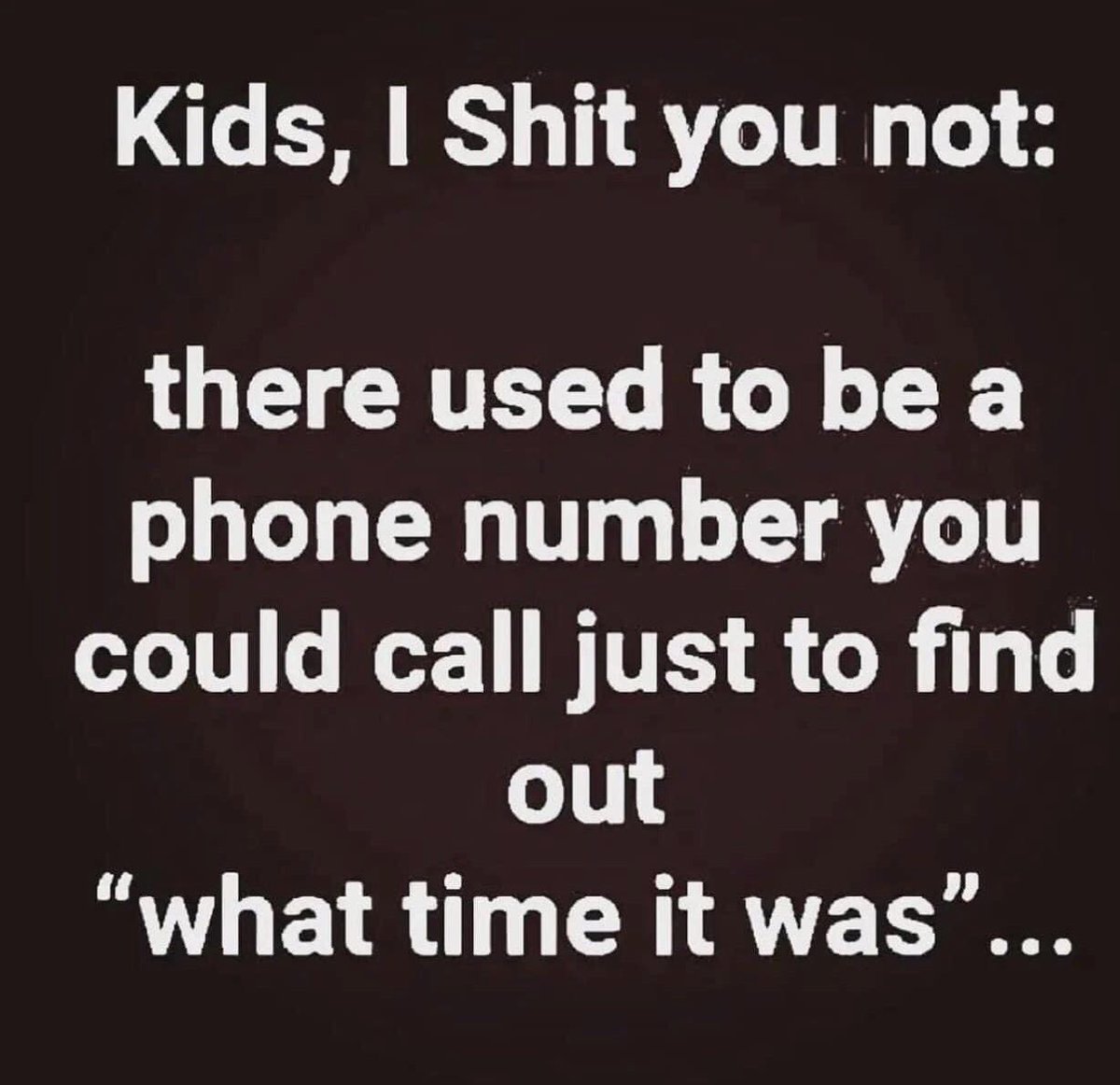 My boys were like… “why not just look at your phone 🤷🏼‍♂️”

Ummm…because we didn’t have phones 😆
#TheSimpleLife ☎️