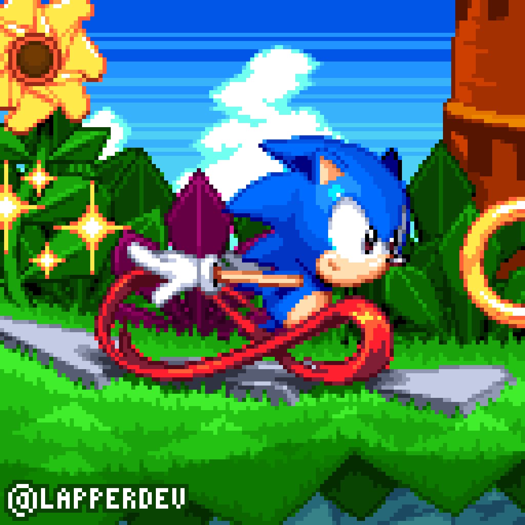 Pixel Fan Art by RetroGamer35 - Sega's Classic Sonic