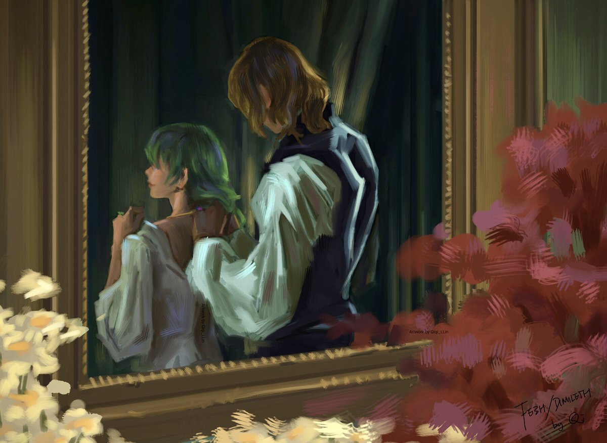 #fe風花雪月 #FE3H #dimileth 
A scene inspired by the film <Le Rouge et le Noir>