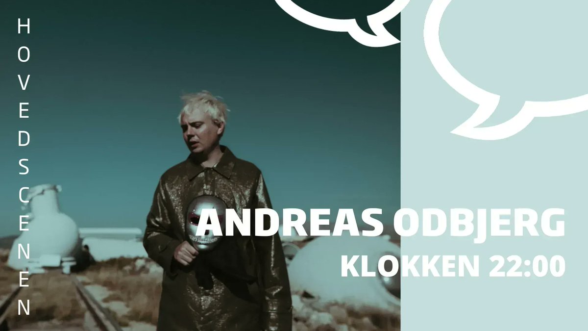 Om 15 minutter lukker og slukker Andreas Odbjerg Folkemødet med koncert på Folkemødets Hovedscene 🙌 #fmdk