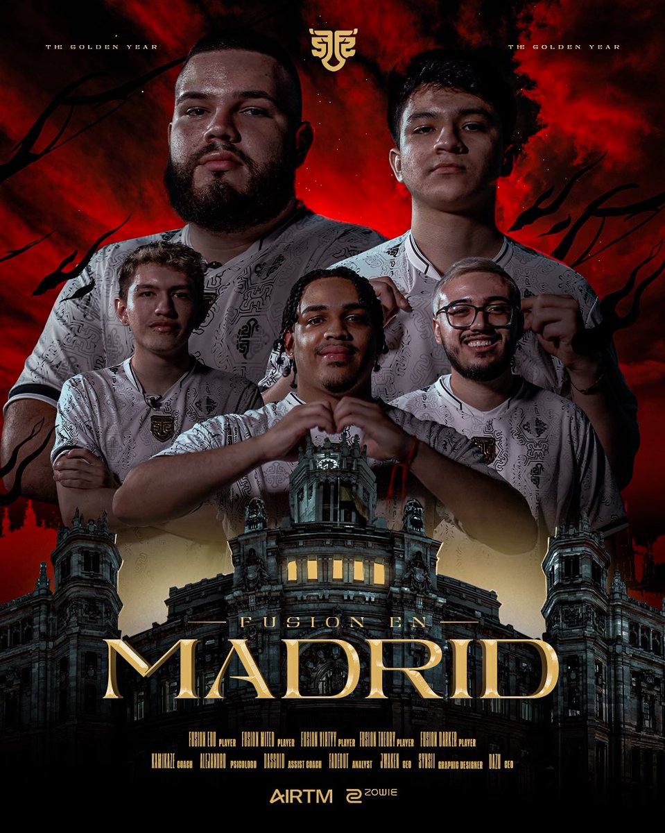 fusionfsgg's tweet photo. NOS VAMOS A MADRID 🇪🇸

Para cumplir nuestro sueño y hacer historia en Ascension, necesitamos prepararnos como nunca 🐧 

El equipo viajará en los próximos días para comenzar nuestro bootcamp en las oficinas de @CaseEsports 💛

#FeelTheFusion #TheGoldenYear https://t.co/BRXE6lfFbp