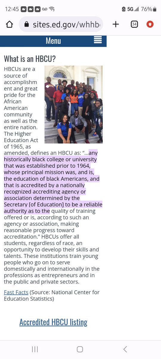 To not call a HBCU a 'regular college' demonstrates ignorance of the history of those revered institutions.

HBCUs have had to meet the same accreditation standards as other colleges and universities.

To say otherwise devalues them.