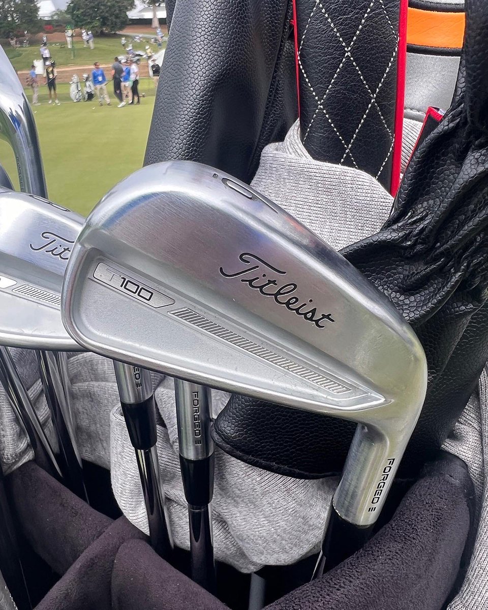 Titleist's tweet photo. NEW T-Series irons at LACC. 👀

There are more sets of Titleist irons in play at the 123rd U.S. Open than any other brand…with new T-Series making their major debut. 👏

#TSeries https://t.co/wwCRVU70tF