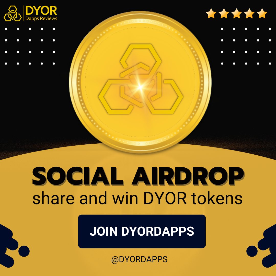📢 To all the supporters of <a href="/DYORDAPPS/">DYORDAPPS</a> 🌟🚀

🔥 Ready to win the #DYOR_token💰We've got what you need! 💫

✅ Retweet all our tweets, like ❤️ and tag 3 people. 🙌 Don't forget to leave your number of retweets and wallet address in the comments and join us!💫