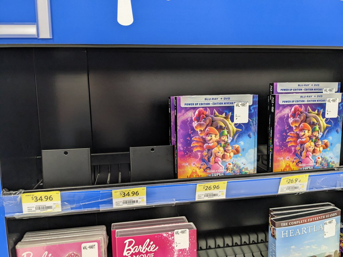 Got the Super Mario Bros movie.
Crazy how much the 4k is being sold out
