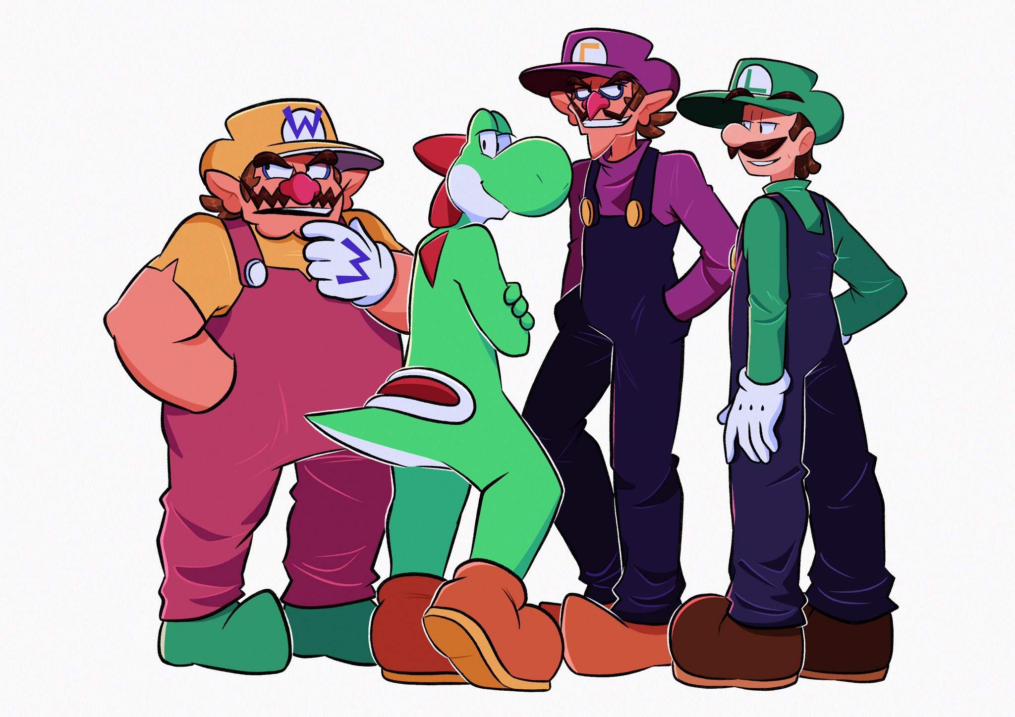 Mario And Luigi Vs Wario And Waluigi