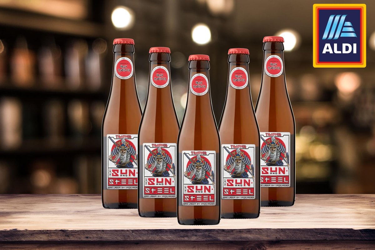 Eds up for our Troopers across Ireland! A limited run of Sun and Steel will be available in Aldi Ireland stores from Sunday 18th June!

Get them while you can before they’re gone!

<a href="/Aldi_Ireland/">Aldi Ireland</a> 

#TrooperBeer #IronMaiden #Aldi #Beer