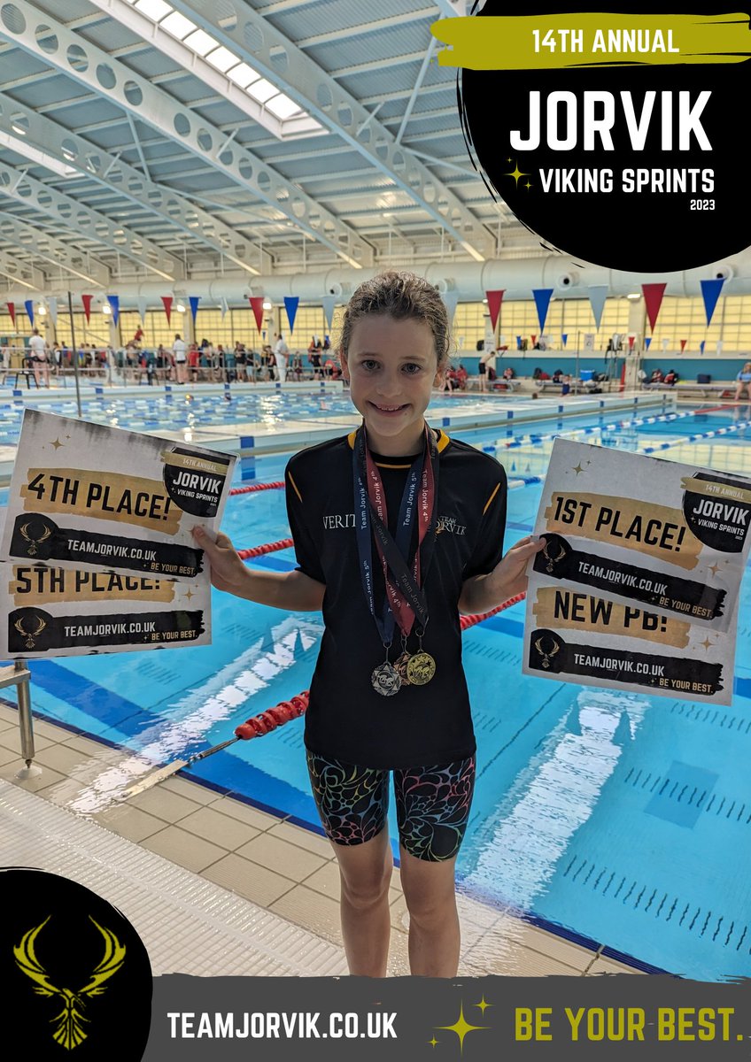 Verity achieved lots of brilliant PBs and a fabulous three medals this afternoon. Awesome swimming Verity! 💪🏊🏼🖤🧡
- 2nd place &amp; PB in B grade 100m IM 🥈💪
- 4th place in C grade 50m Butterfly 🏅
- 5th place &amp; PB in A grade 50m Breaststroke 🏅💪
- PB in B Grade 50m Freestyle 💪