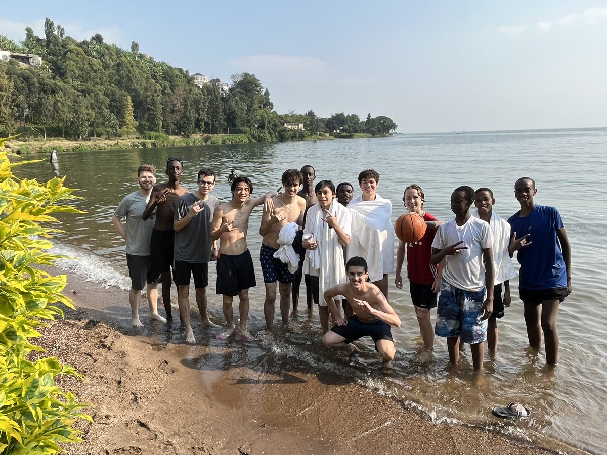 FPglobaled's tweet photo. What a great retreat! We were able to hear student speakers, have small group reflections as well as some meditation time while on Lake Kivu. And of course- we couldn’t pass up and opportunity to swim. Tomorrow we drive back to Kigali! https://t.co/Vkv8sAL3af