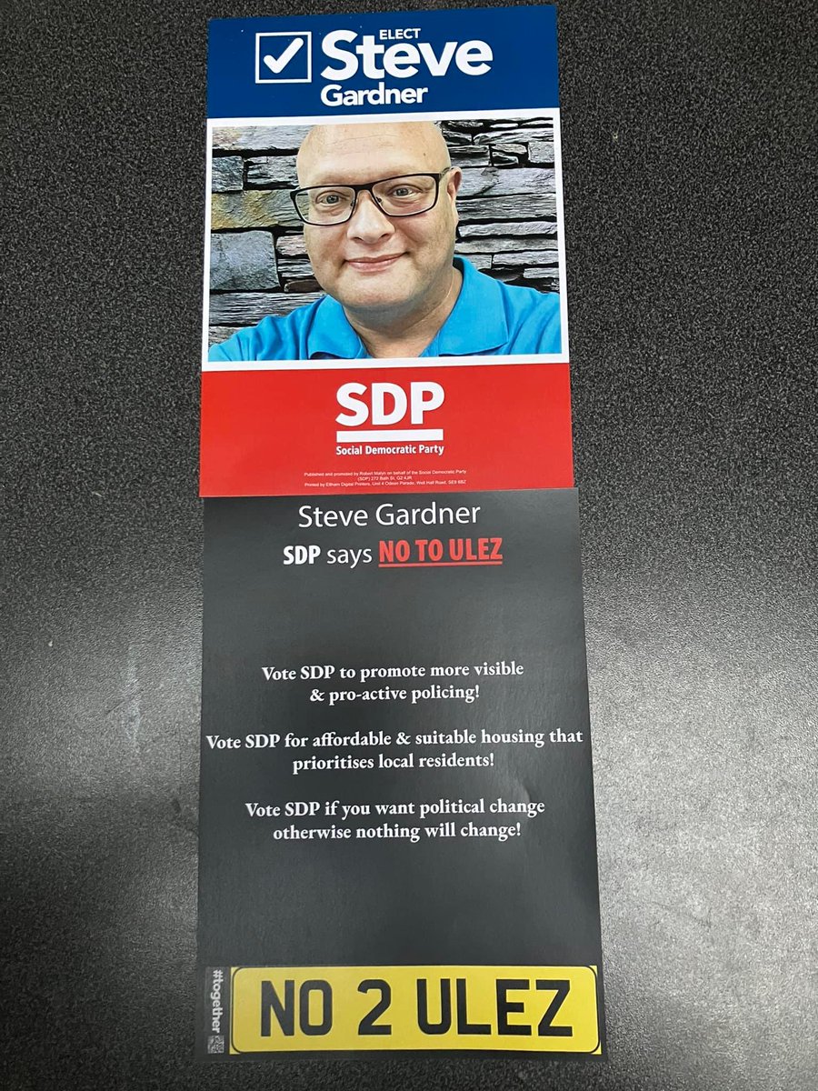 Cracking SDP leaflet in Uxbridge