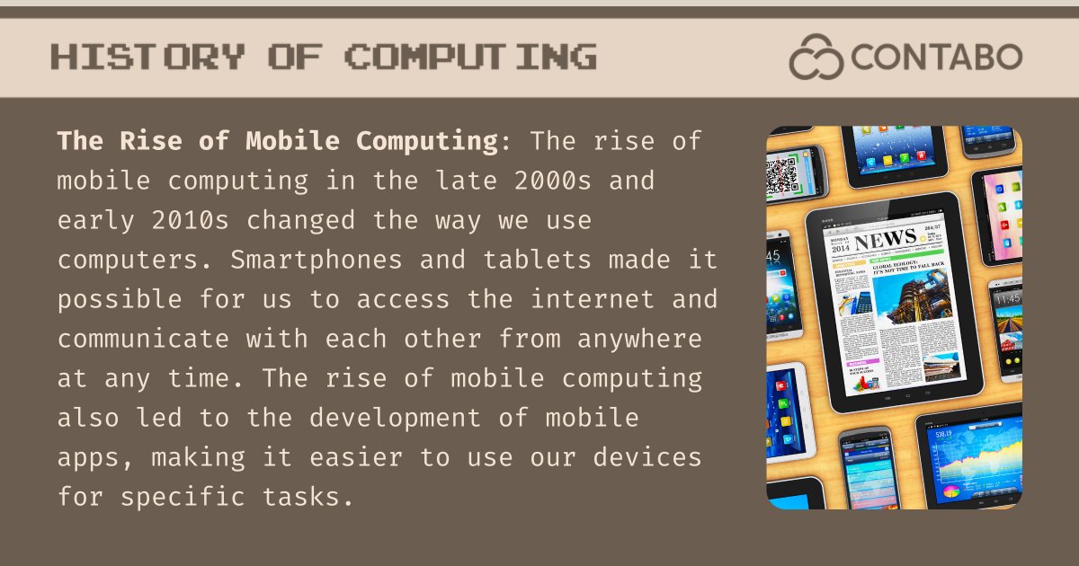 ContaboCom's tweet image. 📱 Remember when your computer had to stay at home? Now we have an army of mobile apps on the go to make our tasks portable.💡 Share your favorite mobile app and how it has revolutionized your daily routine! #MobileComputing #DigitalTransformation #Connectivity