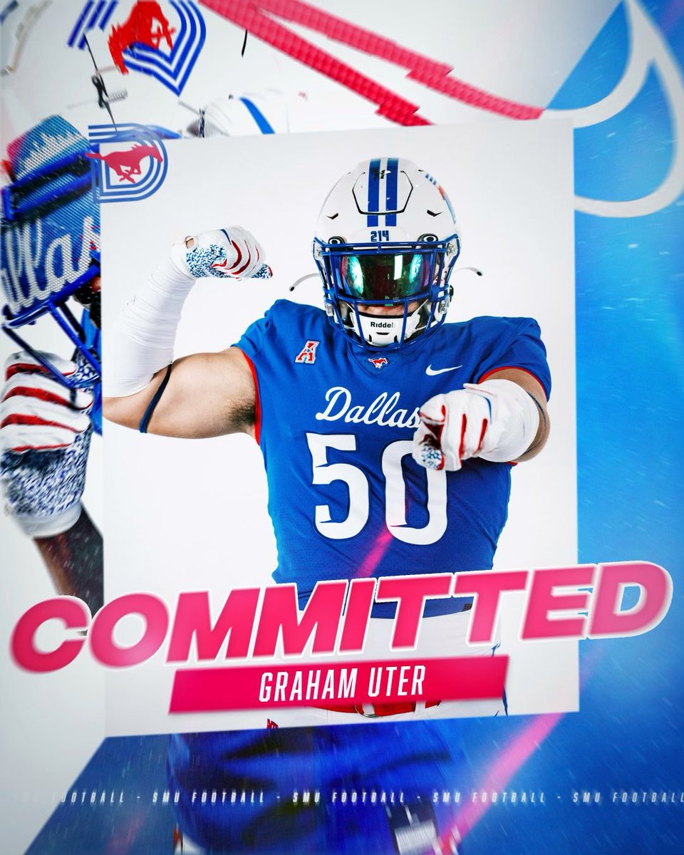 I’m home @SMUFB!!🔴🔵🐎 Thank you to all of my coaches, trainers, and mentors that helped me get here. Most of all, thank you to my parents! #PonyUp #Committed #AGTG @TheUCReport @UAFootball @Rivals @On3Recruits @247Sports @JeremyO_Johnson @PrepRedzoneAL @SWiltfong247