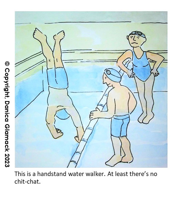 Another type of water walk? @swimmers @swim @swimlife @lapswimmers @usaswimming @lapswimmersoftheworld @swimmingworld @michaelphelps @cbssports @summerolympics @iswimleague