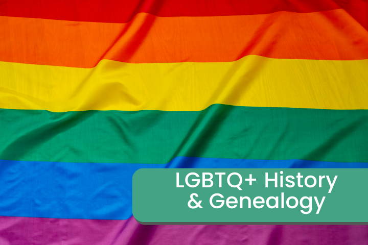 Next Saturday @ 2pm, we're exploring the lives of our LGBTQ ancestors &amp; discovering the clues hidden in genealogical records. Stewart Blandon Traiman helps us uncover the stories of LGBTQ individuals in family history research. 

ow.ly/LgGq50OCoIO

#LGBTQHistory #PrideMonth