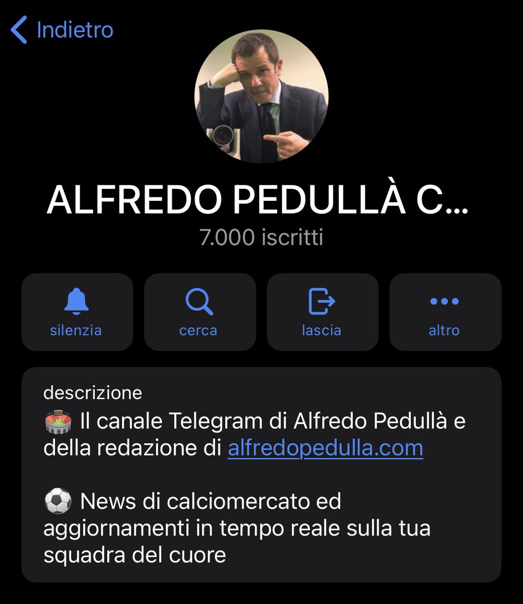 7000 iscritti in pochi giorni 🙏

Vi farò compagnia su Telegram per tutta l'estate con le mie notizie di calciomercato, vi aspetto 👇 
t.me/+RLeCQ9OR8SwxY…