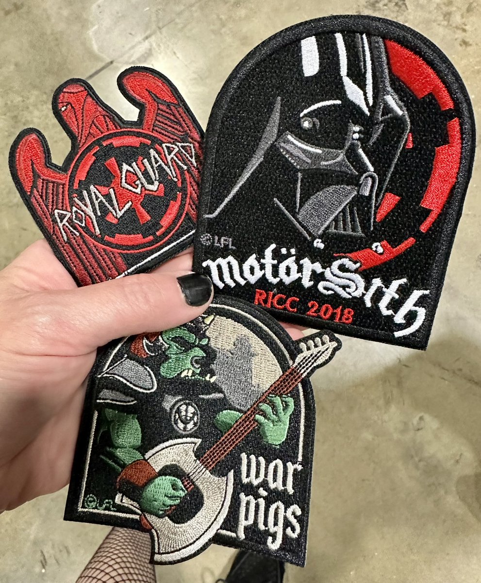 ZionessFury's tweet image. Coolest ever mashup patches I’ve ever bought! These are going on my battle vest! 🤣🤘🏻❤️

#AwesomeCon2023