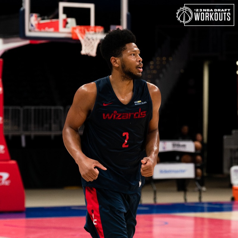 WashWizards's tweet photo. in the gym today:
🔹 Emmanuel Akot (@WKUBasketball)
🔹 Jayden Gardner (@UVAMensHoops)
🔹 Bryce Griggs (@OvertimeElite)
🔹 Brendan Medley-Bacon (@NCCU_MBB)
🔹 Malachi Smith (@ZagMBB)
🔹 Jacob Toppin (@KentuckyMBB)

📝 more on today's prospects ⬇️