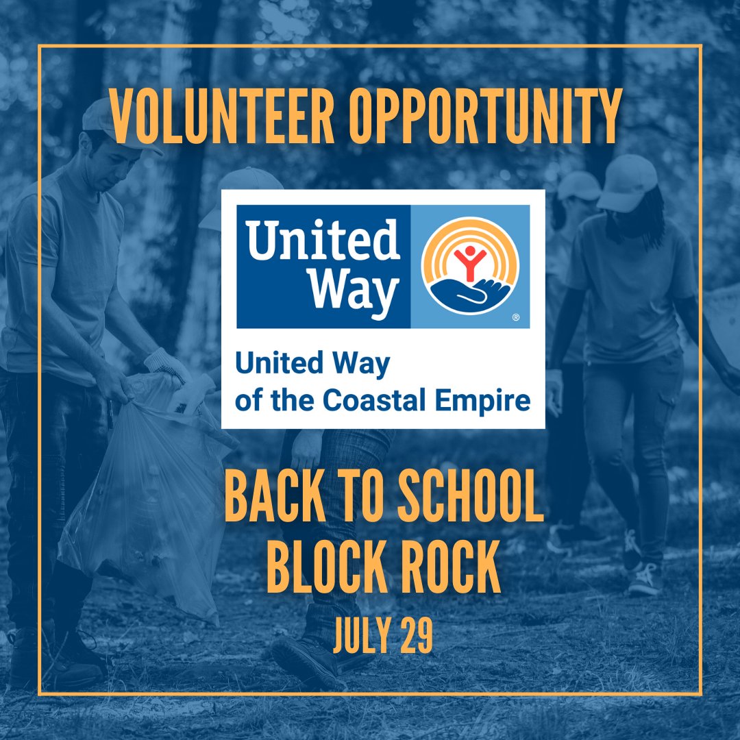 Volunteer Opportunity! The Front Porch is having its annual “Back to School BLOCK ROCK” on July 29th and is looking for 20 - 30 volunteers to help. Learn more at uwce.info/volunteer! 

#TeamUNITED #LiveUnited #UWCE #UWVolunteers #UWCEVolunteers #VolunteerOpportunities