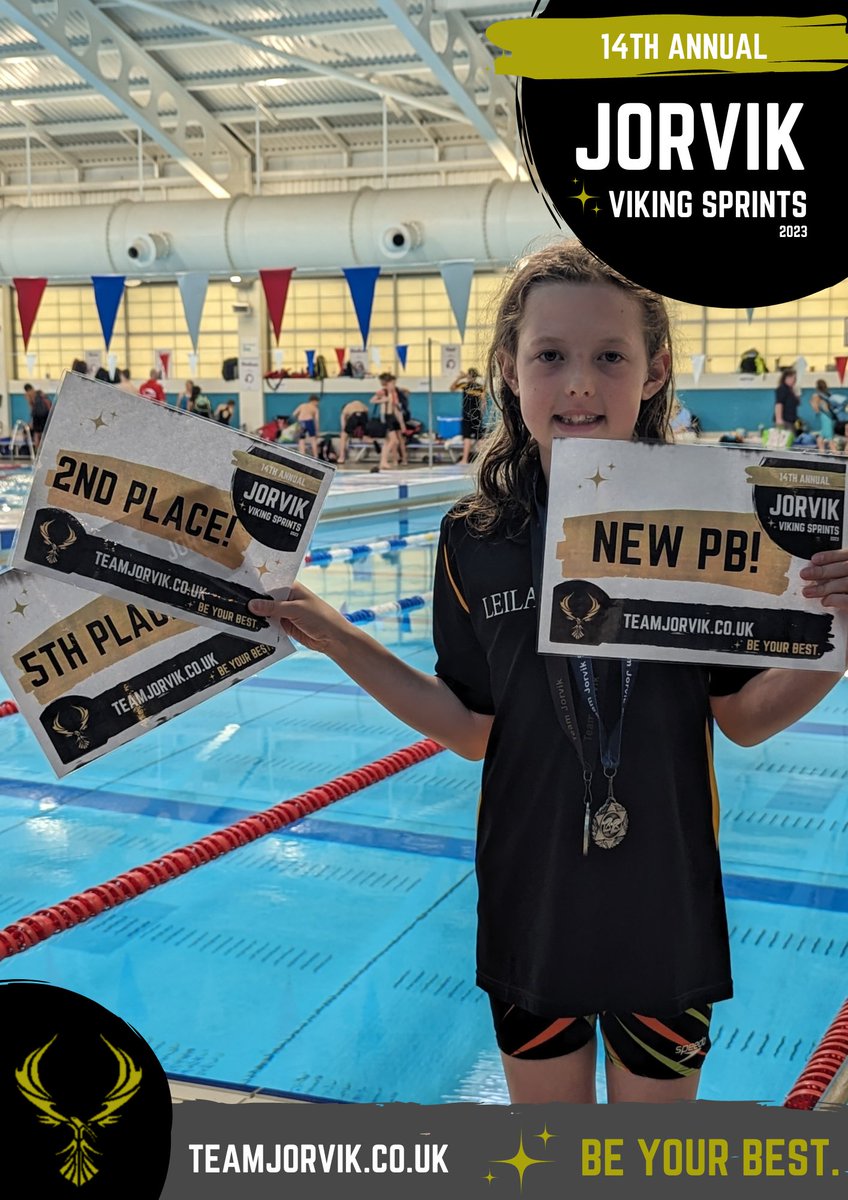 Leila achieved 2nd place in C Grade 100 IM🥈 and 5th place in C grade Freestyle with a PB! 💪🏅 Well done Leila, brilliant swimming! 🏊🏼🖤🧡