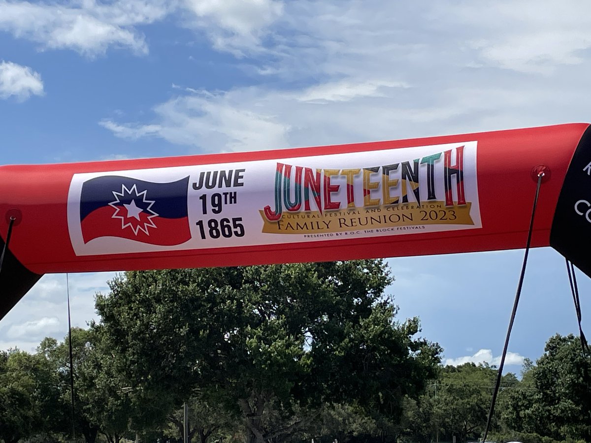 HillsboroughSOE's tweet photo. Today we are out at @ROCTheBlockFest at Raymond James Stadium to celebrate Juneteenth! #VoteHillsborough #ROCtheBlock https://t.co/qxDbgpsq8D