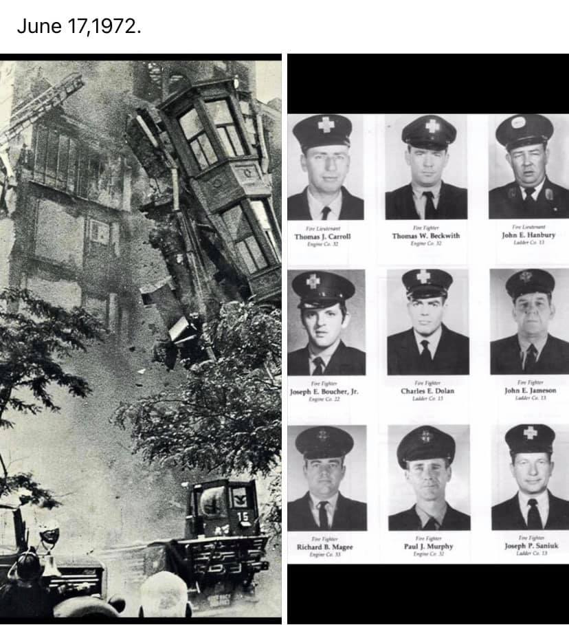 Remembering the most tragic fire at The Hotel Vendome this day back in 1972, that took the lives of nine @BostonFire Firefighters. You will never be forgotten for your ultimate sacrifice. God Bless!
#Firstresponders #TeamMurphy #comingtogether #actionnotjustwords #bospoli