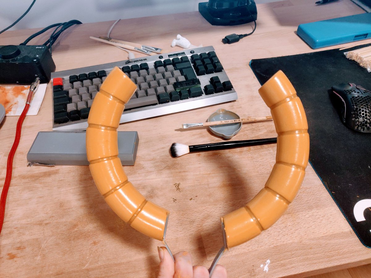 msta3t's tweet photo. first time I sanded/primed/painted a 3d print, came out pretty good and I learned a lot in the process @cuteabomination https://t.co/tHp2EQ15lv