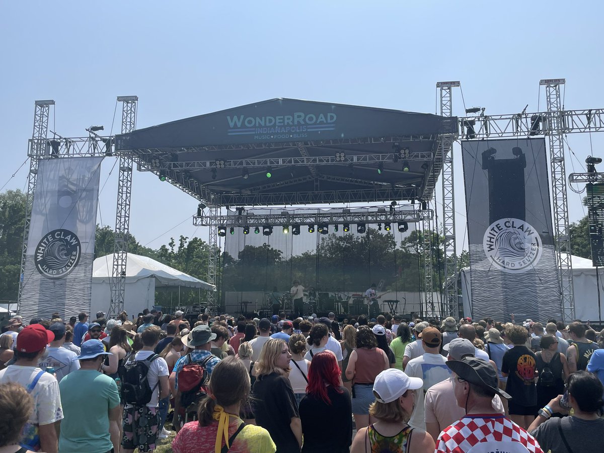 WonderRoadFest's tweet photo. @almostmonday rockin’ the @whiteclaw Stage at @wonderroadfest 

We are in forward motion at @garfieldparkindy  Tickets are still available for @weezer @localnatives @coin @xambassadors tonight. You can buy tix at the venue or click https://t.co/a551fnpp3C https://t.co/HHbGXmOBPP