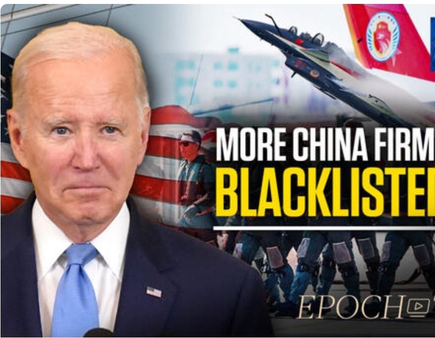The U.S. has added 43 more #ChineseCompanies to a #Blacklist. The new additions include groups that recruited Western pilots to train the Chinese military.

Of note: these companies more than likely didn't like nor paid your clown in chief!