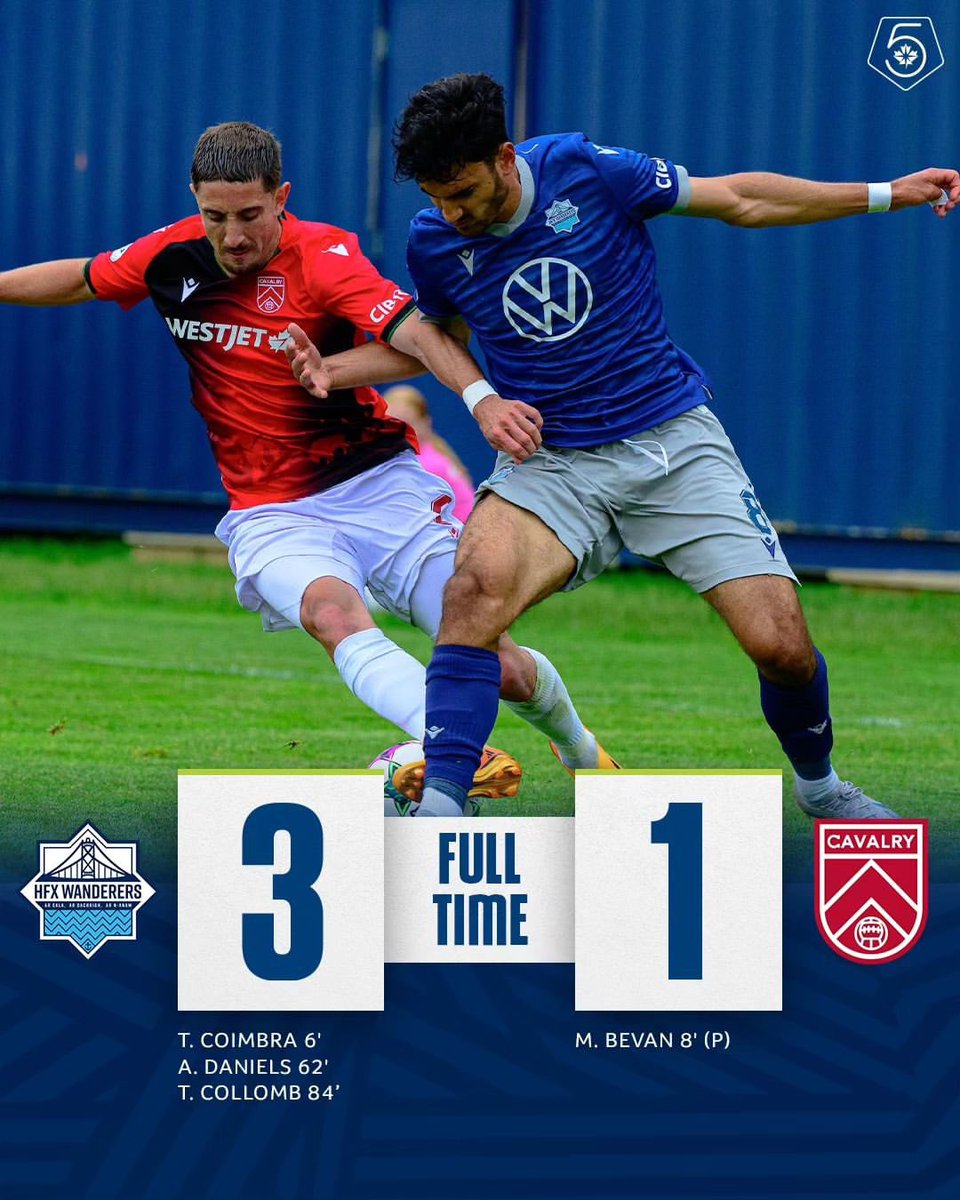 Dominated on home turf but more opportunistic than their opponents, @HFXWanderersFC beat @CPLCavalryFC 3-1 at Wanderers grounds in Canadian Premier League Week 10 match.

#canpl #togetherfromaways #coyw #hfxwanderersfc #cavsfc #cavalryfc