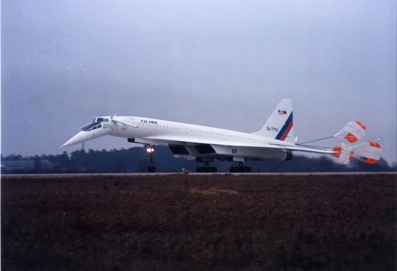 in 1993, a Tu-144 'Charger' airliner was transferred to NASA for high-speed flight research. designated Tu-144LL, it was re-engined with the NK-32, elevating the top speed to M2.3. over a three-year test period, it gathered data on airflow, temperature, noise, and other variables
