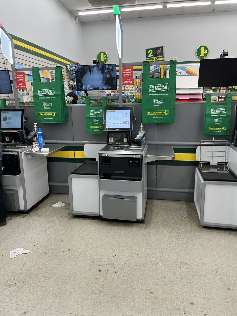 Clarenville Dollerrama has self check out! Why can’t we have these in St. John’s? 🤪😂 how cool! #selfcheckout