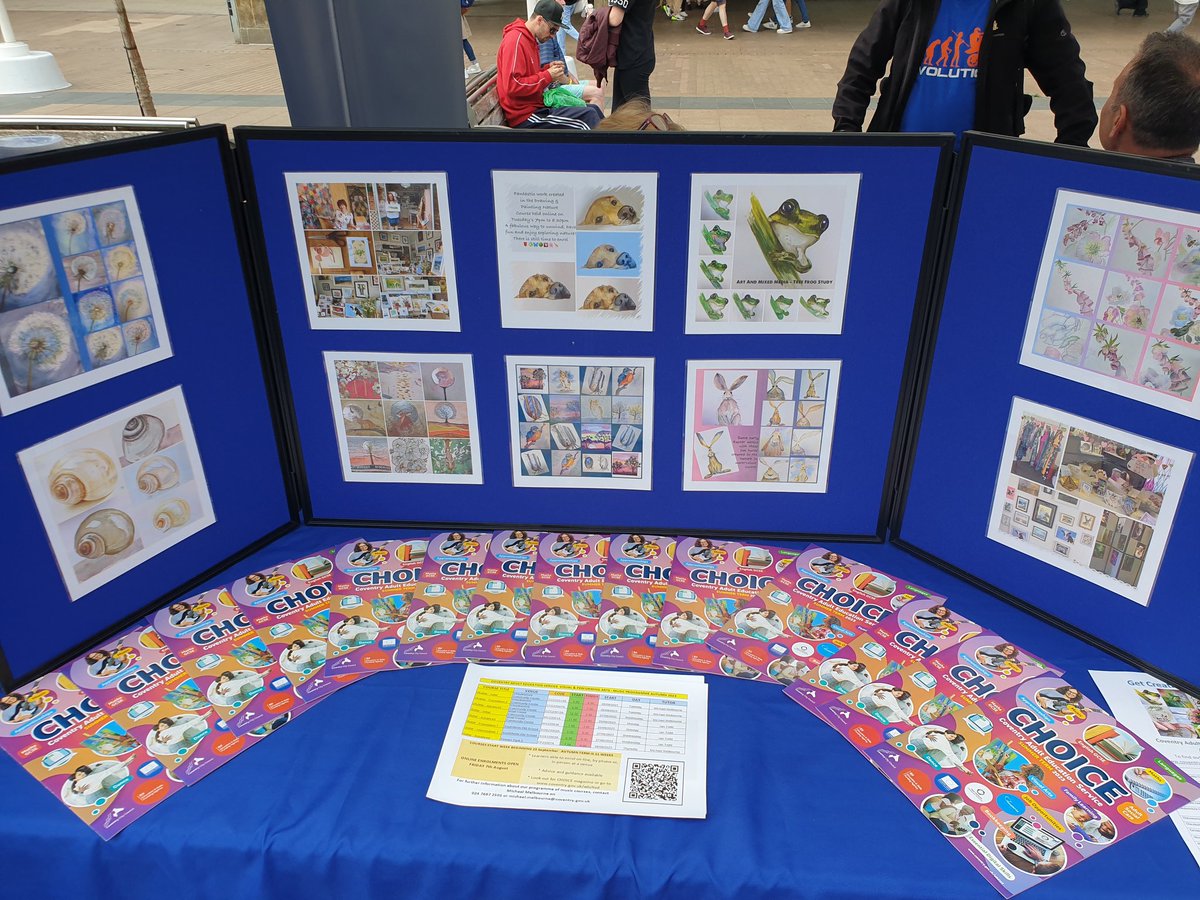 howardcaes's tweet photo. Privileged to be part of the launch of Coventry Positive Images Festival. Promoting Performing Arts, Visual Arts, Crafts & other adult learning courses. Thanks to Michael Melbourne & Lynda Powell @CoventryAdultEd @coventrycc #PositiveImages #FiveWaysToWellbeing #trysomethingnew https://t.co/HCjO42wZ0D