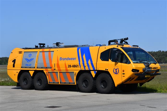 Eind mei een uniek bezoek kunnen brengen aan de Defensiebrandweer van Vliegbasis Woensdrecht. Zij beschikken o.a. over 3 stuks Titan HBR-G 8x8 / E-One crashtenders een Kia Sportage GT Plusline DA-OSC