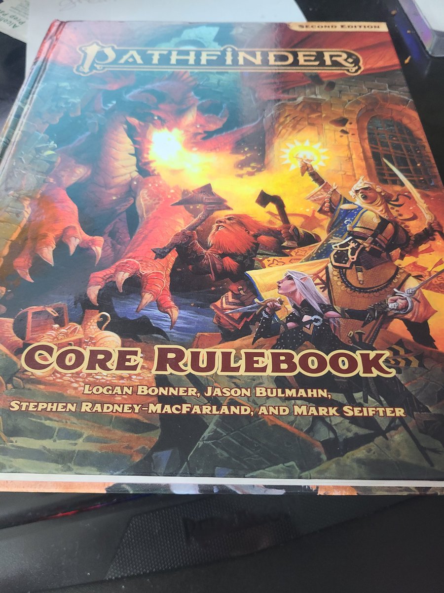 Ok, THIS time I will actually read the pathfinder 2e player's handbook!  #pf2e