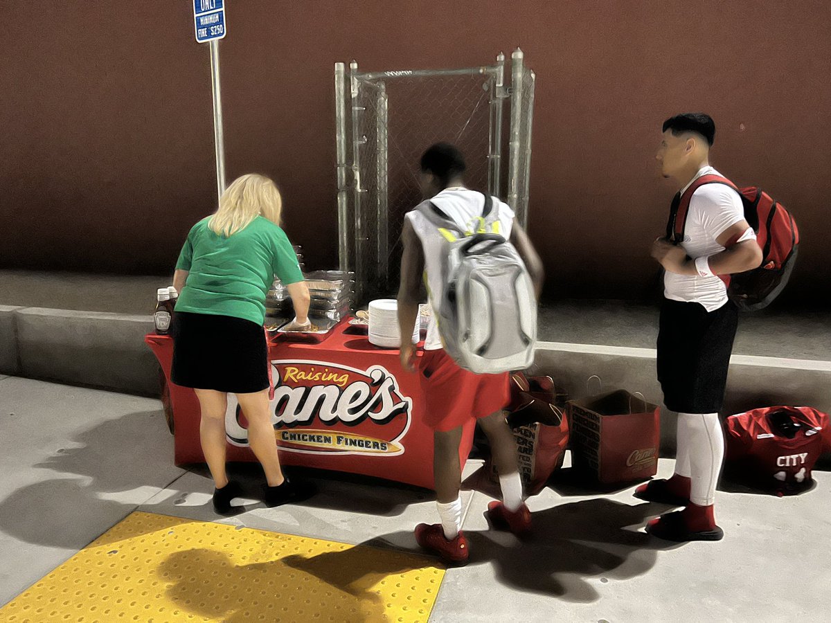 We wanted to say THANK YOU to @raisingcanes for feeding our players and coaching staffs after a hard fought game!!! 
#raisingcanes #chickenfingers #winnerwinnerchickendinner #citycountyallstargame #69th #annual #fresno #city #county #allstar #football #game #celebration #victory
