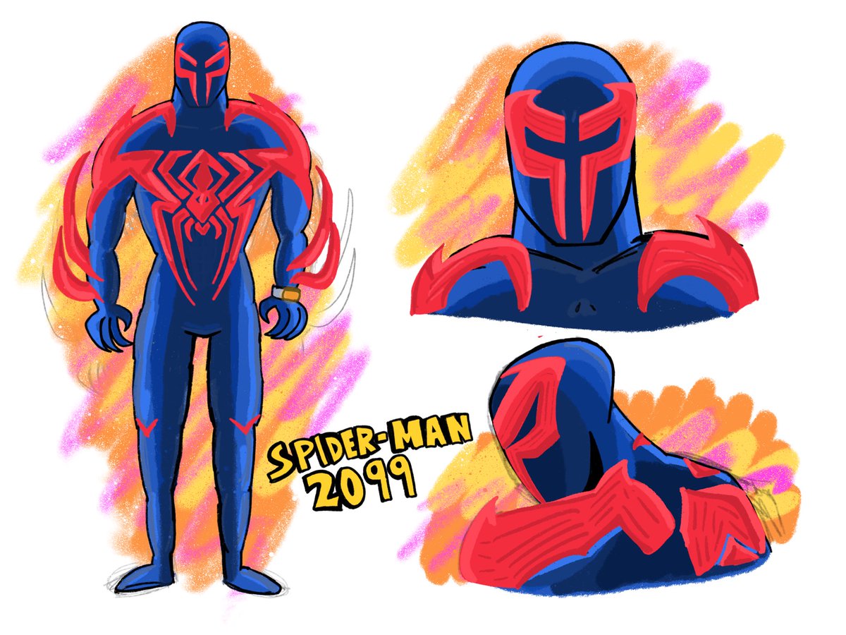 tedanscomics's tweet photo. My across the spiderverse drawings #SpiderManAcrossTheSpiderVerse #SpiderMan2099 #thespotfanart #spiderman #MilesMorales #MiguelOHara https://t.co/7lnwhamFRj