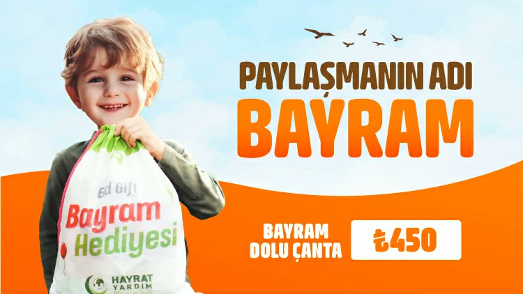 Cihander27's tweet photo. “Hayra vesile olan hayır yapan gibidir” (Hadîs-i Şerîf)

#Cihander &amp; #HayratYardım olarak her bayram olduğu gibi bu bayramda da bir çok yerde binlerce yetim ve yoksul çocuğu #bayramlık kıyafetle sevindireceğiz.

https://t.co/BaD8fiP5wJ https://t.co/g78YUtquCx