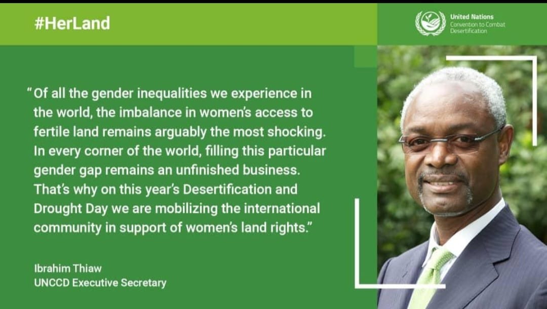 Gender equality is key to deliver sustainable, progressive, and meaningful action to avoid, reduce, and reverse land degradation.
#DesertificationandDroughtDay #LandandDrought #HerLandHerRight #HerLand #NatureCampaign
@UNCCD  @IUCN_Gender